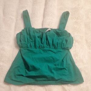 Green Sleeveless Top